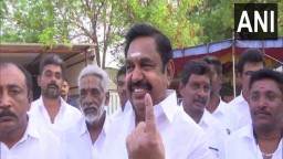 LS polls: Former Tamil Nadu CM Edappadi K Palaniswami casts his vote in Salem